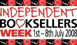 Logo Independent Booksellers Week 1. July - 8th July 2008